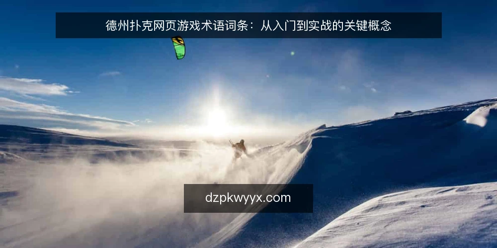 德州扑克网页游戏术语词条:从入门到实战的关键概念 — 德州扑克网页游戏中的基础术语有哪些? 配图